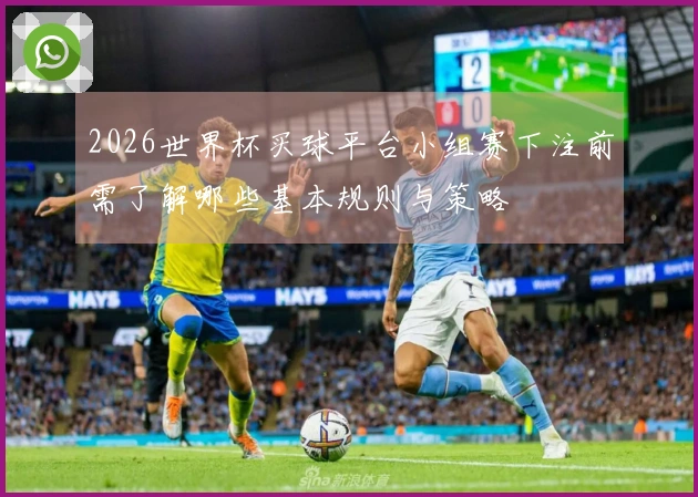2026世界杯买球平台小组赛下注前需了解哪些基本规则与策略